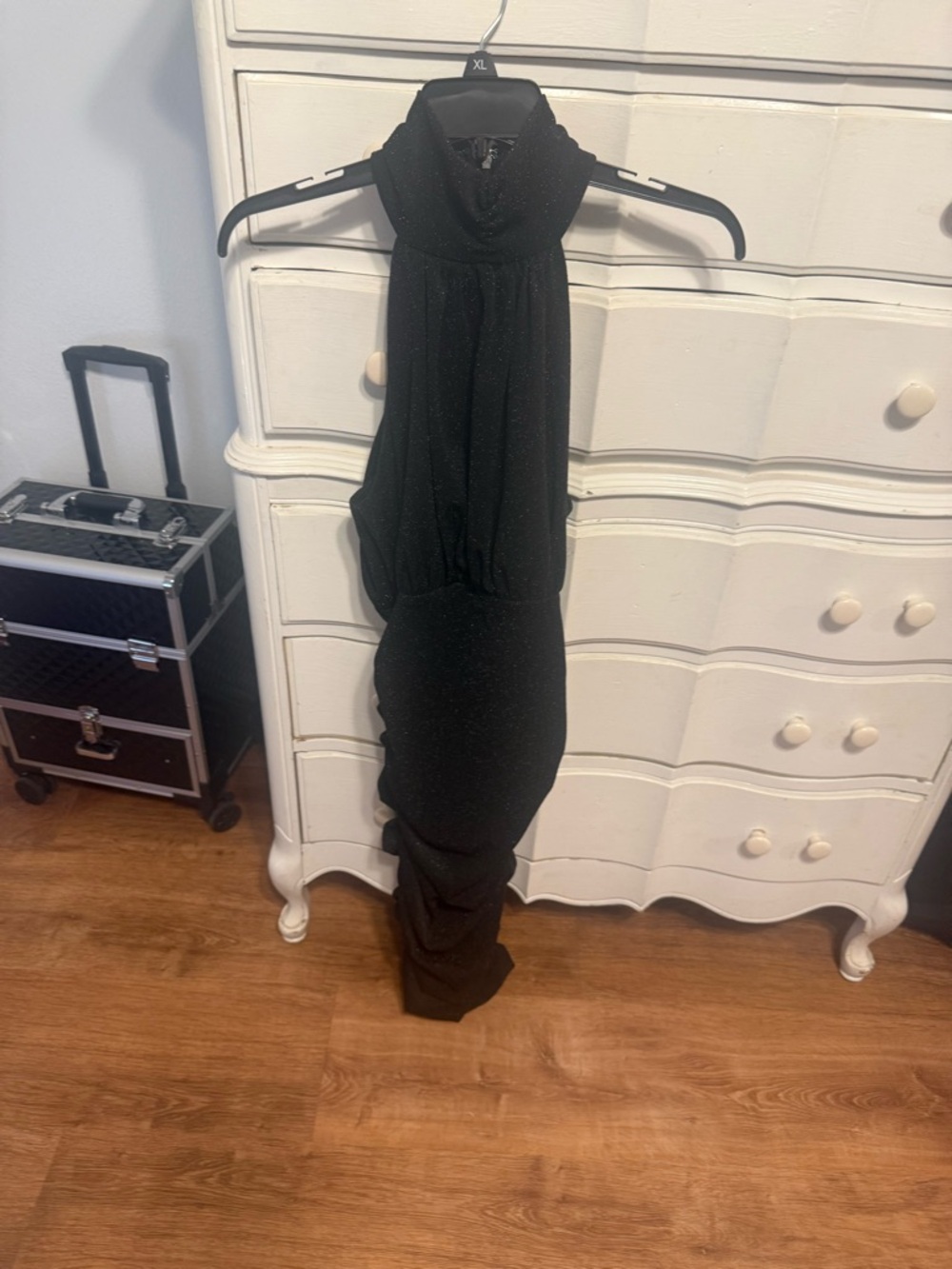 AX Paris Black Sparkle Halter Top DRESS